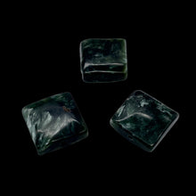 Load image into Gallery viewer, 3 Russian Seraphinite 13x13mm Square Coin Beads 009576
