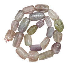Load image into Gallery viewer, Kunzite 97G Flat Nugget Bead Strand | 23x12x10 to 13x10x9mm| Pink, Green, Clear|