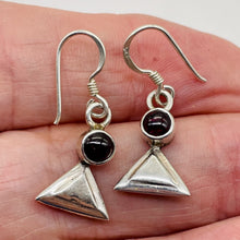 Load image into Gallery viewer, Fabulous Red Garnet Sterling Silver Drop/Dangle Earrings! | 1" Long |