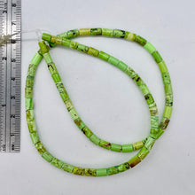 Load image into Gallery viewer, Gaspeite High Grade Tube Bead 16" Strand | 4x6mm | Green Brown | 1 Strand |