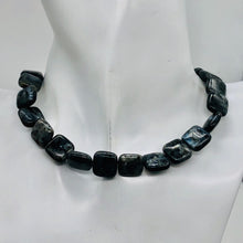 Load image into Gallery viewer, Speckled Labradorite Square Coin Bead Strand 109557
