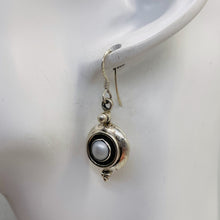 Load image into Gallery viewer, Fresh Water Pearl Sterling Silver Earrings | 1 1/4" Long | White | 1 Pair |