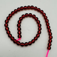 Load image into Gallery viewer, Champagne Garnet AAA Round Beads Half Strand | 4mm | Red | 50 Beads |