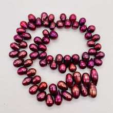 Load image into Gallery viewer, Radiant Raspberry 9.5x8.5mm to 19x9mm Teardrop Briolette Pearl Strand 110131A