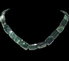 Load image into Gallery viewer, Sultry Shimmering Seraphinite Focal 8 inch Bead Strand (14 Beads) 8688HS