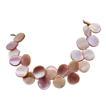 Load image into Gallery viewer, Premium Pink Mother of Pearl Shell 18x15.5mm Briolette Bead Strand 104362