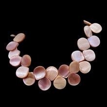 Load image into Gallery viewer, Premium Pink Mother of Pearl Shell 18x15.5mm Briolette Bead Strand 104362