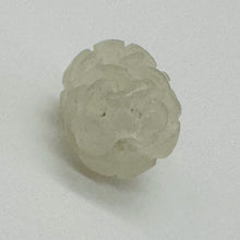 Load image into Gallery viewer, 1 Basket Weave Carved White Jade 14x12mm Barrel Bead 10564 | 14x12mm | multi-Hue