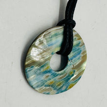 Load image into Gallery viewer, AAA Natural Abalone Pi Circle Pendant Necklace | 1.5" (Abalone Disc) |