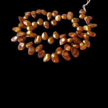 Load image into Gallery viewer, Fab! Caramel Pearl Blister Pendant Bead Strand 108073