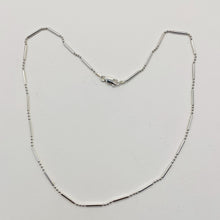 Load image into Gallery viewer, Italian Silver Waterfall Chain 24" Necklace 10025D
