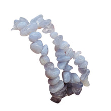 Load image into Gallery viewer, Natural Blue Chalcedony Nugget Bead Strand | 3x4x6mm to 6.5x8x10mm | 98 Beads |