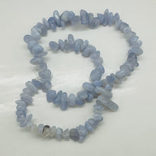 Load image into Gallery viewer, Natural Blue Chalcedony Nugget Bead Strand | 3x4x6mm to 6.5x8x10mm | 98 Beads |