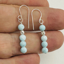 Load image into Gallery viewer, Natural Hemimorphite Sterling Silver Earrings | 1 1/2" Long | Blue | 1 Pair |