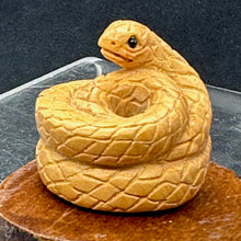 Load image into Gallery viewer, Year of the Snake 2025 Coiled Boxwood Bead | Netsuke |