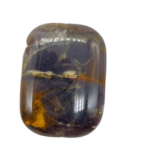 Load image into Gallery viewer, Purple Sage Plume Agate Rectangle Pendant Bead| 39x30x8mm | Purple, Bronze | 1 |