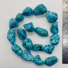 Load image into Gallery viewer, Turquoise Howlite 31x18 to 14x16mm Bead Strand 110171A