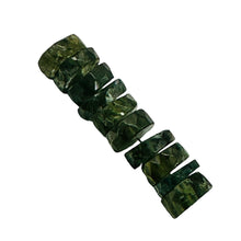 Load image into Gallery viewer, Tsavorite Garnet 6x2mm Faceted Rondelle Bead Parcel | 1" Long | Green| 10 Beads|