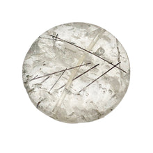 Load image into Gallery viewer, 1 Tourmalated Quartz 30mm Disc Pendant Bead 7652A