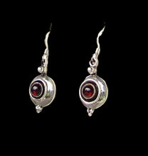 Load image into Gallery viewer, Fabulous! Red Garnet W/ Solid 925 Sterling Silver Drop/Dangle Earrings! 4696
