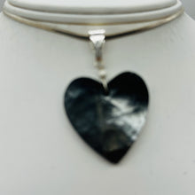 Load image into Gallery viewer, Botryoidal Goethite AAA Heart Celestial Pendant | 31x31x6mm | Black | 1 Pendant|