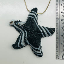 Load image into Gallery viewer, Stunning! Carved Sardonyx Starfish Large Pendant Bead | 58x55x10mm |