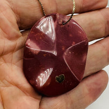 Load image into Gallery viewer, Marscape! Mookaite Large Oval Pendant Bead | 50x40x6mm |