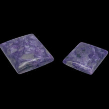 Load image into Gallery viewer, 80cts of Rare Rectangular Pillow Charoite Beads | 2 Beads | 27x22x10mm | 10871B