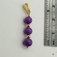 Load image into Gallery viewer, Phosphosiderite Dangle 14K Gold Filled Pendants | 1 1/4" long | Lavender |