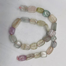 Load image into Gallery viewer, Kunzite 57G Flat Nugget Bead Strand| 20x10x5 to 12x11x5mm | Pink, Green, Clear |