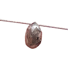 Load image into Gallery viewer, Champagne Diamond Faceted .33ct Brio;ette | 4x3mm | White tint | 1 Bead