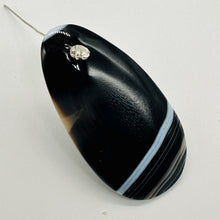 Load image into Gallery viewer, Sardonyx Focal Pendant Bead | Black, White | 60x33x6mm | 1 Bead |