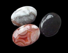 Load image into Gallery viewer, 3 Premium Crazy Lace Agate Oval Focal Beads 4581