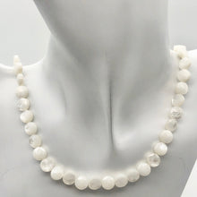 Load image into Gallery viewer, Mississippi White Ebony Shell 7 Coin 8x4mm Beads