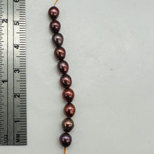 Load image into Gallery viewer, Natural Red Gold Freshwater Pearl Parcel 10 Oval Pearls 6x5mm Jewelry Making