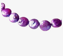 Load image into Gallery viewer, Purple Passion Six Freshwater Coin Pearls 008502