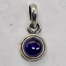 Load image into Gallery viewer, Amethyst Sterling Silver Drop Pendant | 1/2" Long | Purple | 1 Pendant |