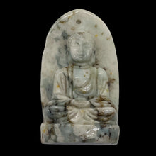 Load image into Gallery viewer, Harmony Stone Jade Buddha Pendant Bead | 1 Pendant Bead| | 50x30mm | White Green