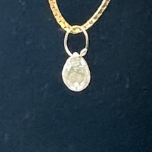Load image into Gallery viewer, Champagne Diamond Faceted .67ct Briolette Pendant | 5x4mm| White tint| 1 Pendant