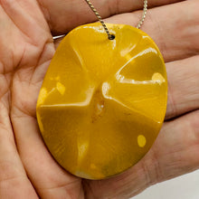 Load image into Gallery viewer, Hot Mustard Mookaite Large Oval Pendant Bead | 50x40x7mm |