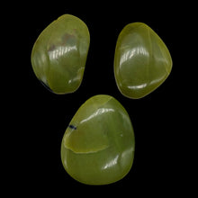 Load image into Gallery viewer, Turquoise Faustite Freeform Beads| 38x28 to 33x24mm| Chartreuse, Black| 3 Beads|