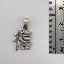 Load image into Gallery viewer, Happiness Sterling Silver Mandarin Hanzi Logograph Symbol | 7/8" Long | 1 |