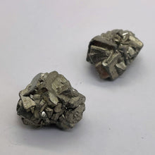 Load image into Gallery viewer, Pyrite Crystal Nugget Beads | 21x15 to 20x17mm | Silver Gold | 2 Beads |