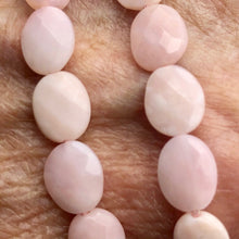 Load image into Gallery viewer, 4 Pink Natural, Untreated Peruvian Opal Faceted Coin 10x7x3mm Beads