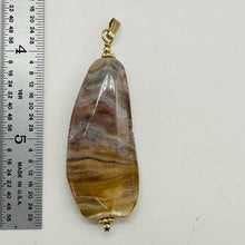 Load image into Gallery viewer, Ocean Jasper 14K Gold Filled Pendant | 2 1/2" Long | Pink, Orange, Gray |