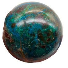 Load image into Gallery viewer, Chrysocolla Display Sphere | 2" | Green Blue Tan | 232g | 1 Collector's Item |