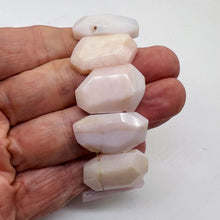 Load image into Gallery viewer, Pink Peruvian Opal Non Stretch 6" Bracelet | 275cts | 30x17x5 - 28x16x6mm |
