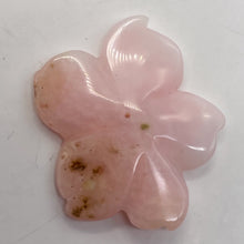 Load image into Gallery viewer, Pink Peruvian Opal Carved 19cts Flower Pendant Bead | 32x27x4mm | Pink | 1 Bead|