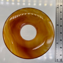 Load image into Gallery viewer, Carnelian Pi Circle Pendant Bead | 70mm | Orange | 2 3/4" Diameter | 1 Bead |
