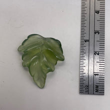 Load image into Gallery viewer, Serpentine New Jade Leaf Pendant Bead | 24x22x4mm | Fern Green | 1 Bead |